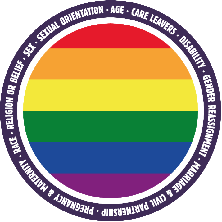 An image of the Rainbow Staff Equality Forum logo.